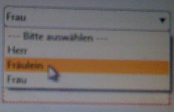 Freitags-Fundstück "Fräulein"